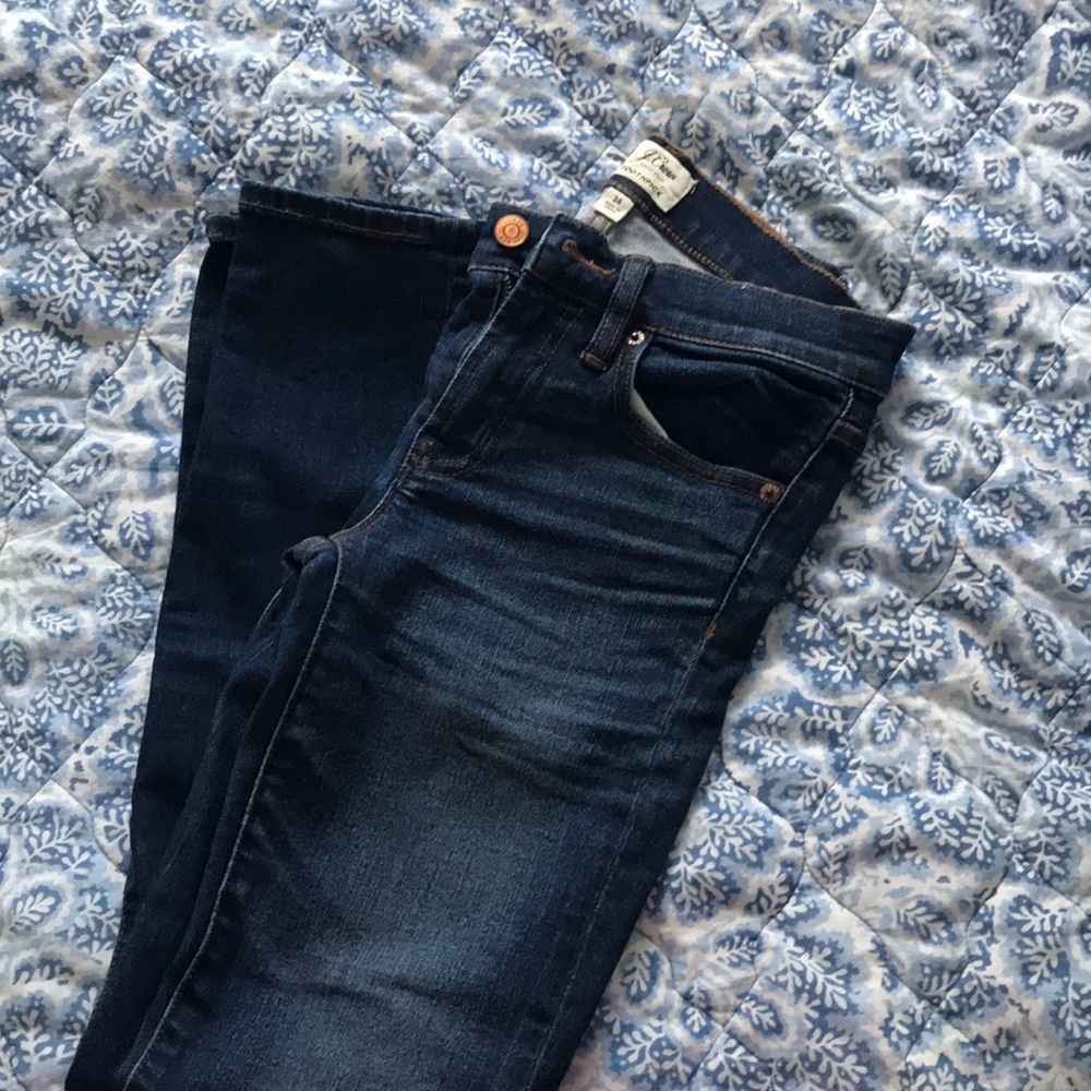 Jcrew toothpick jeans - medium wash